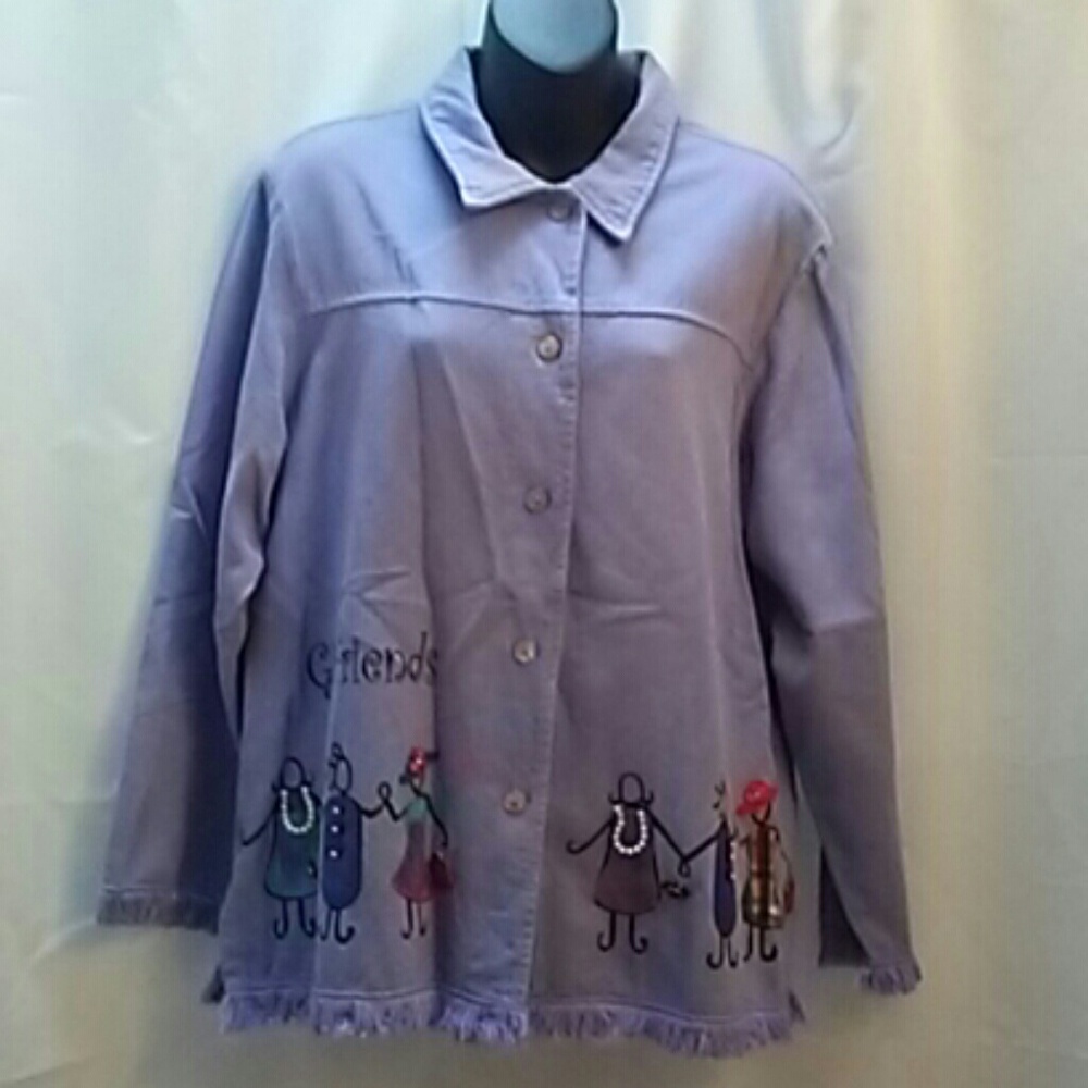 Vintage women's button up jacket/shirt